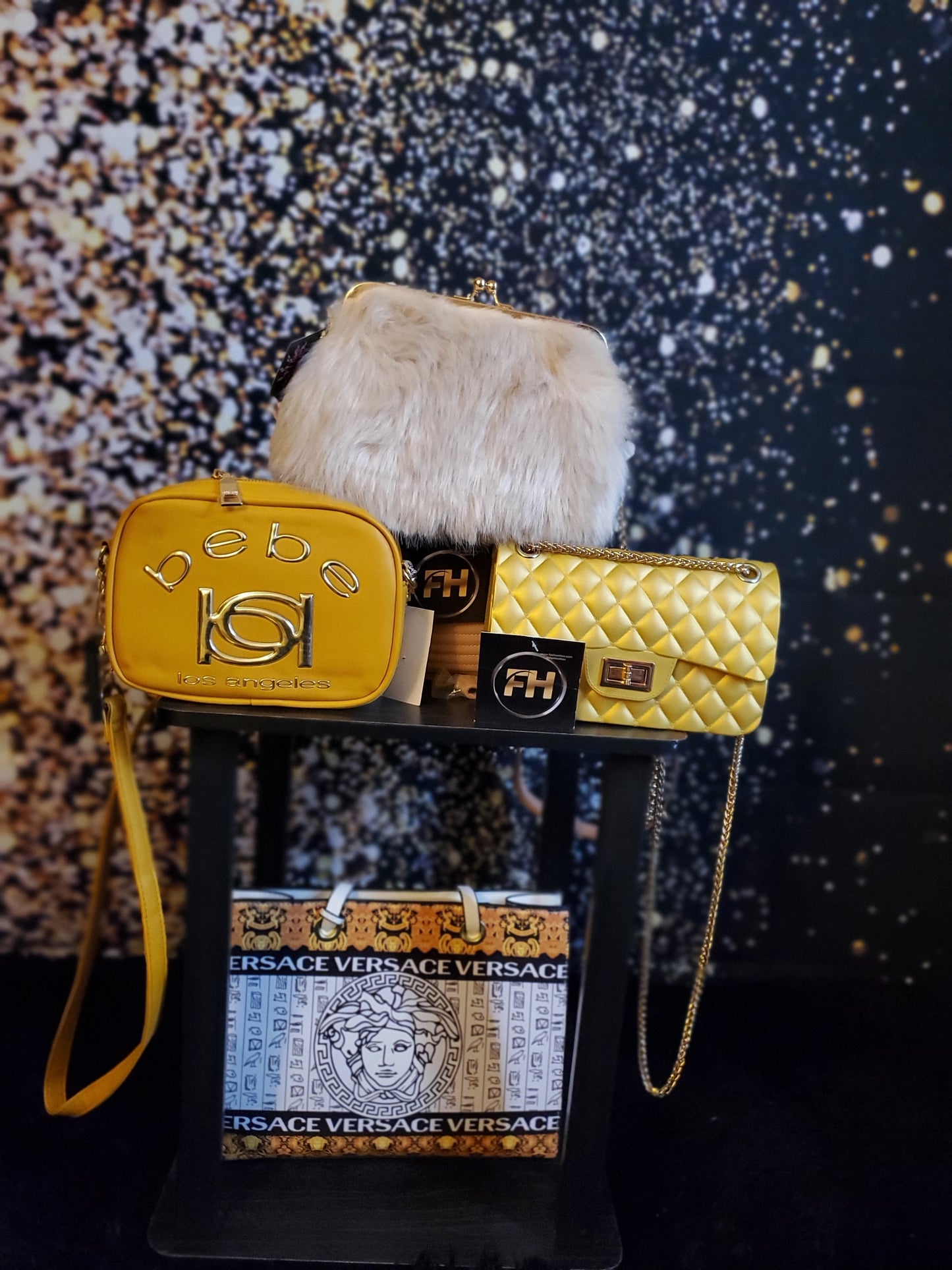 Canary pillows small mustard bag heavy