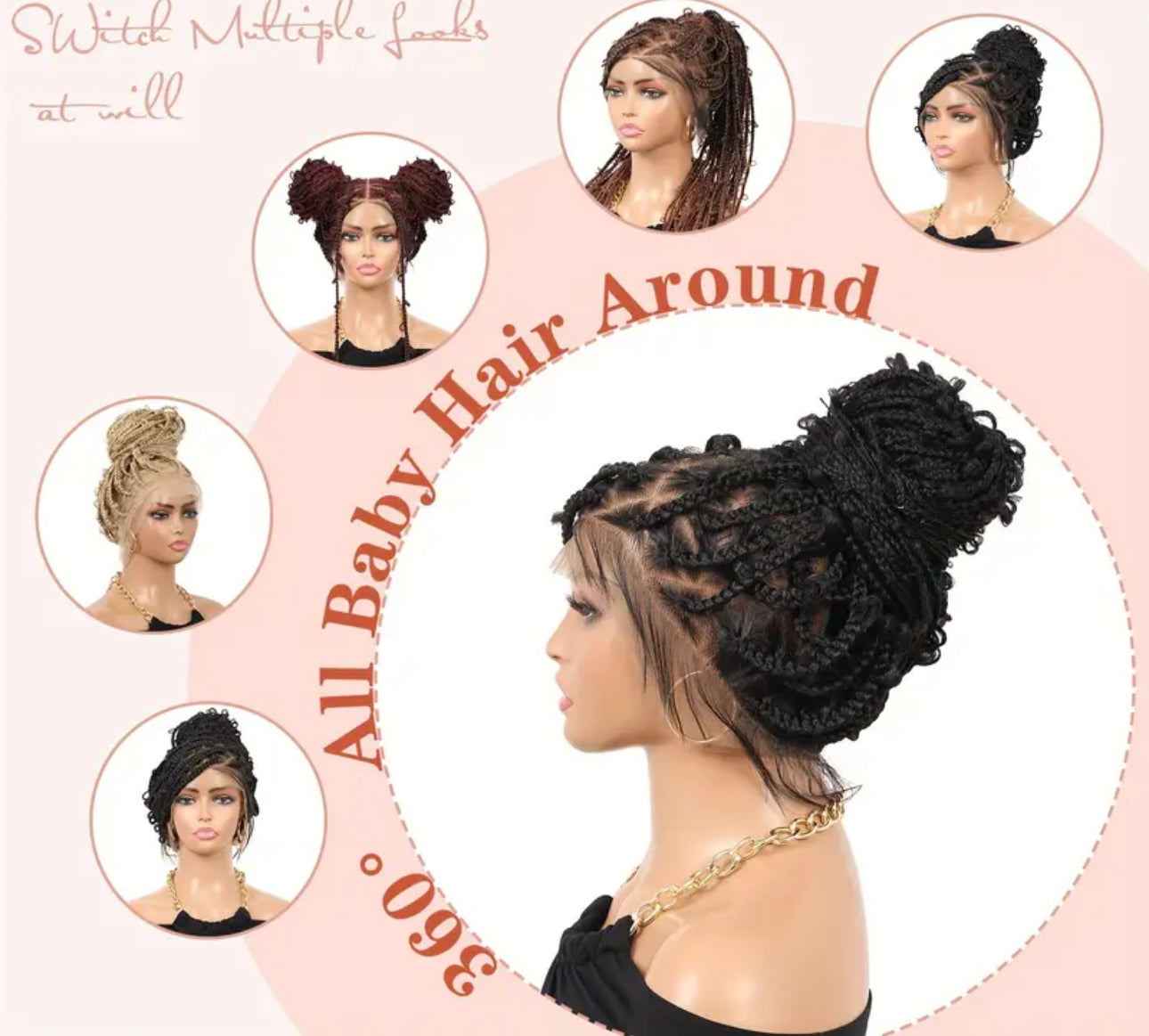 Halle 360 butterfly box braid wig