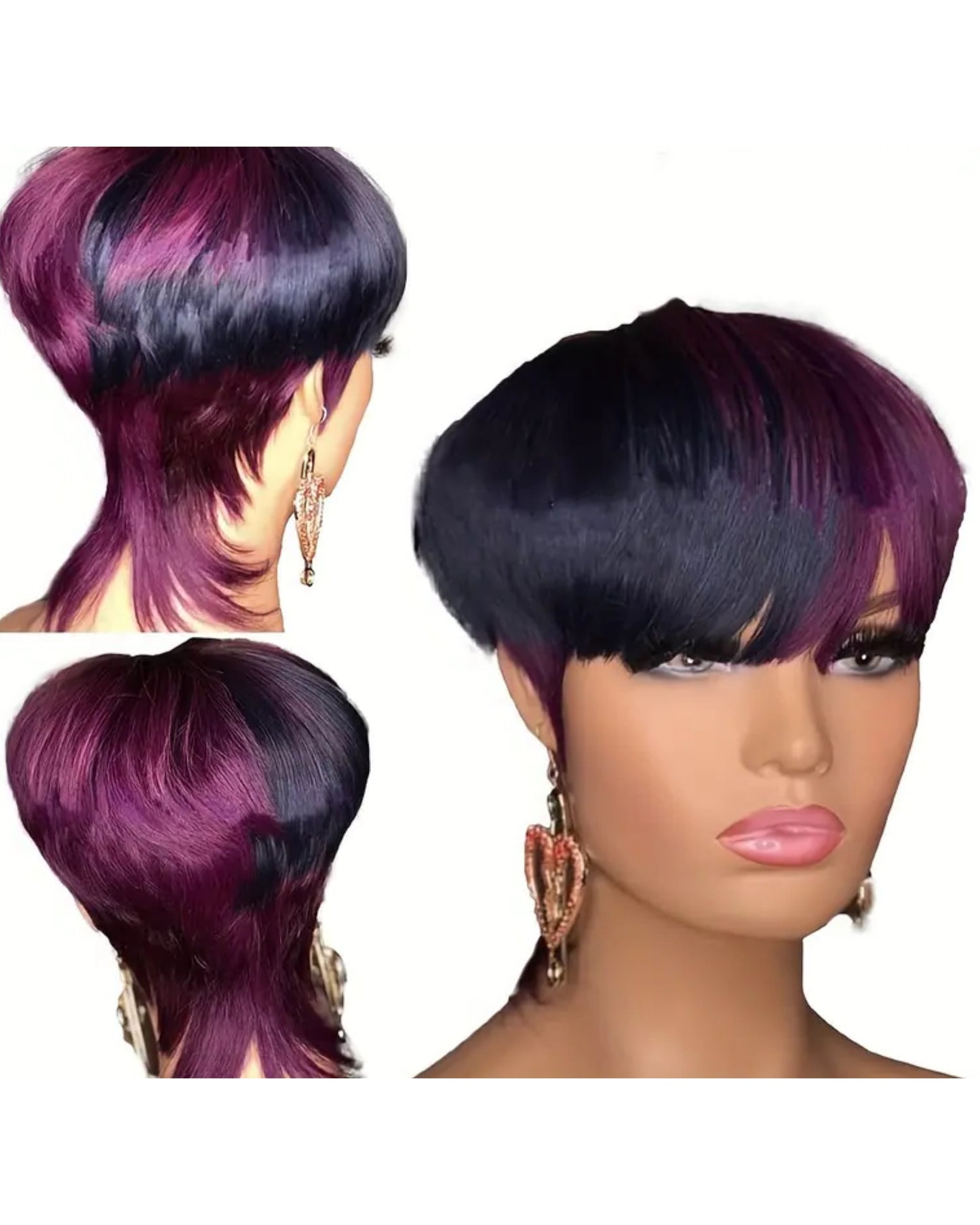 Farah pixie wig human hair