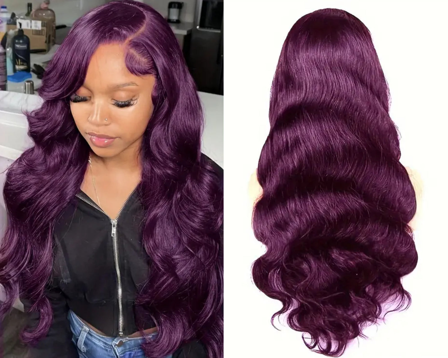 Purple Reign wig