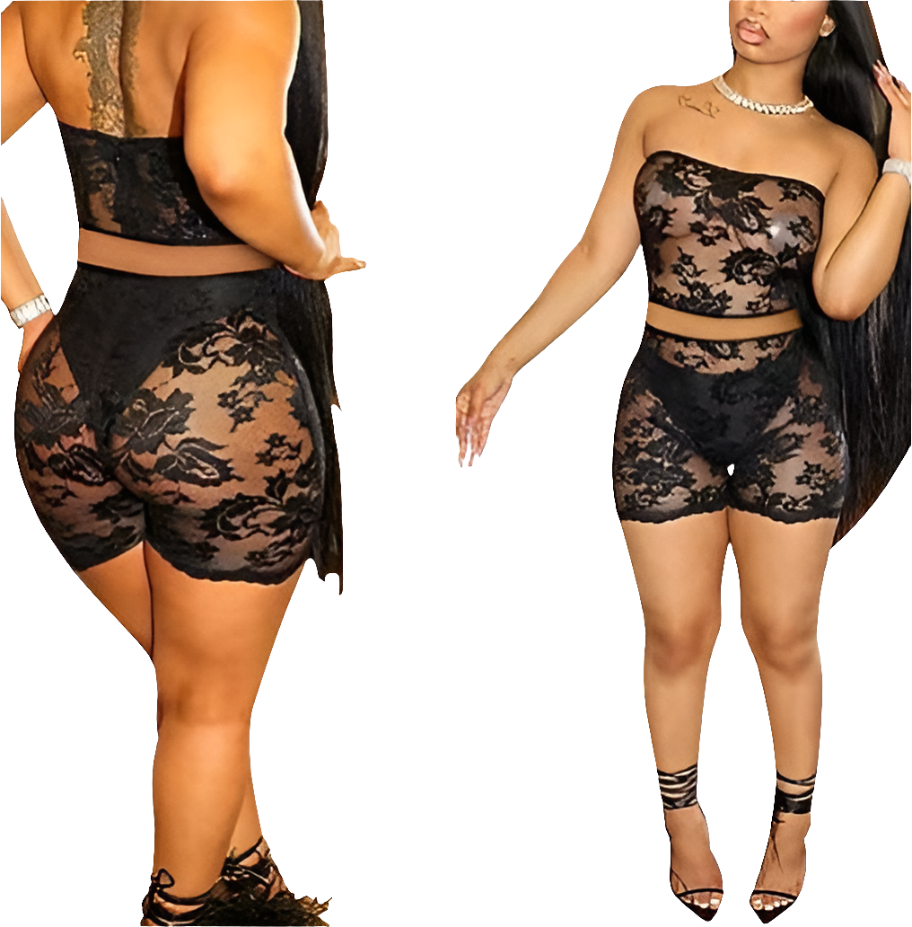 Lace nights 2 pc set