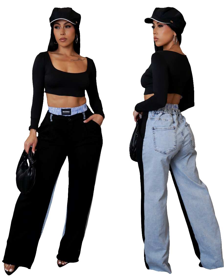 New 🔥 So Aaliyah boxer denim pants