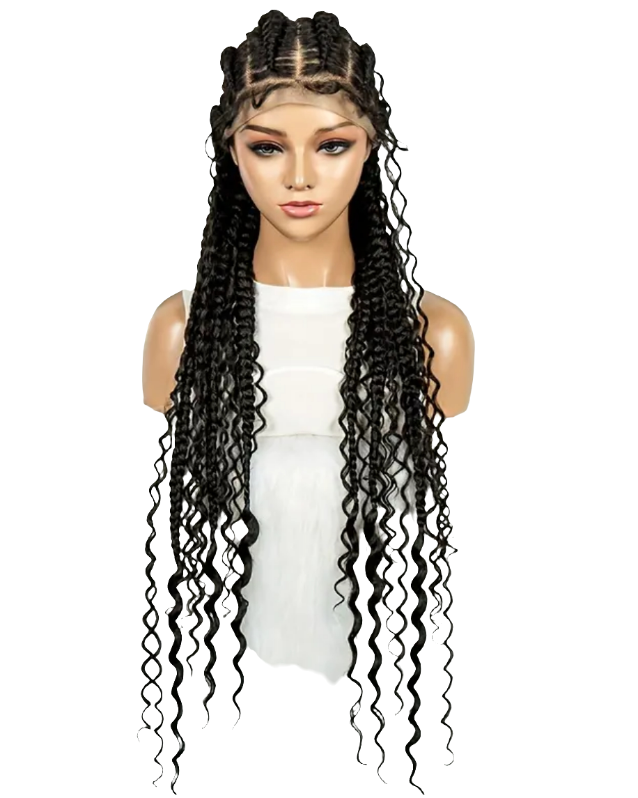 Desiree cornrow lace wig boho
