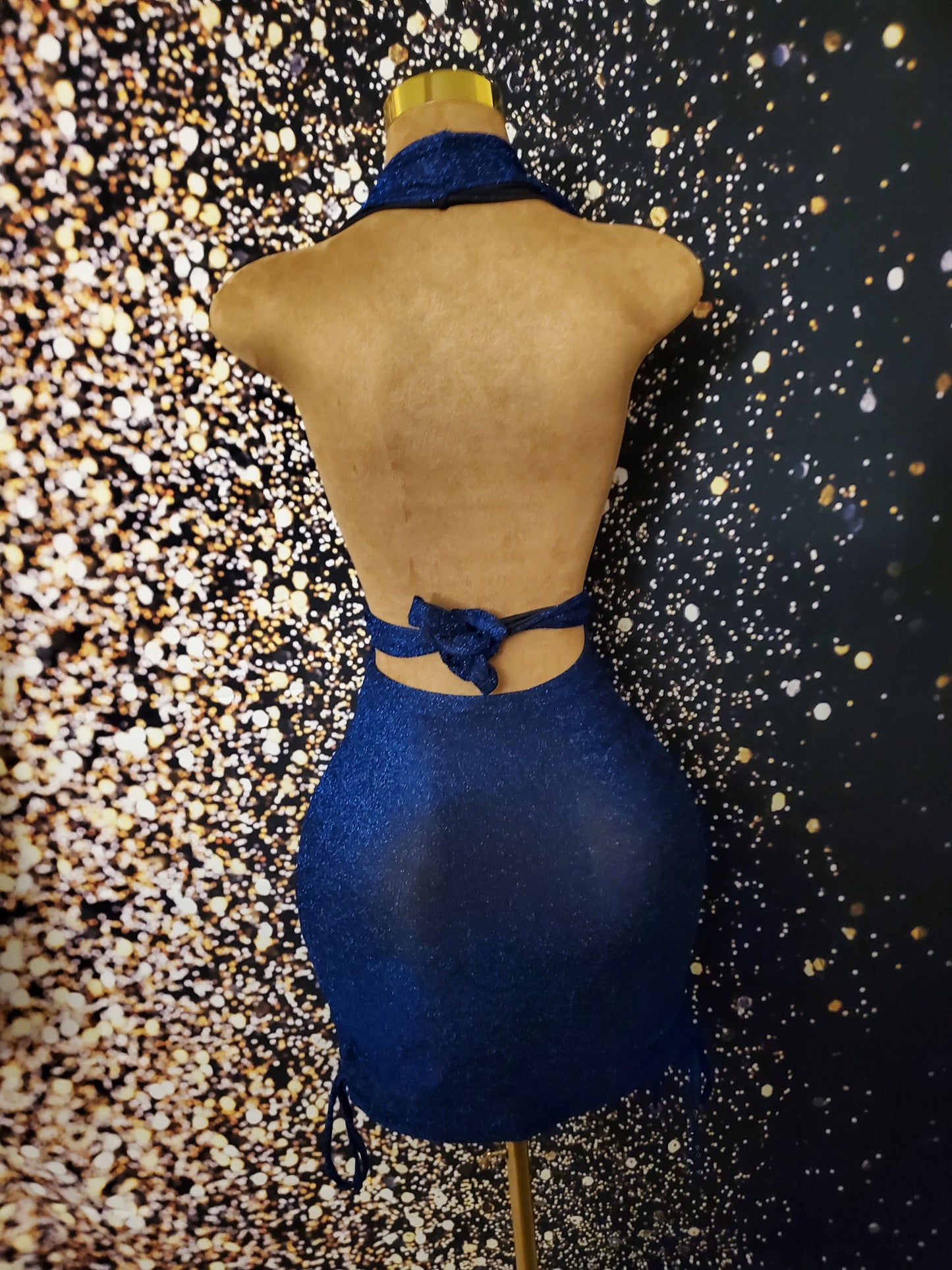 Shimmer blue versatile dress