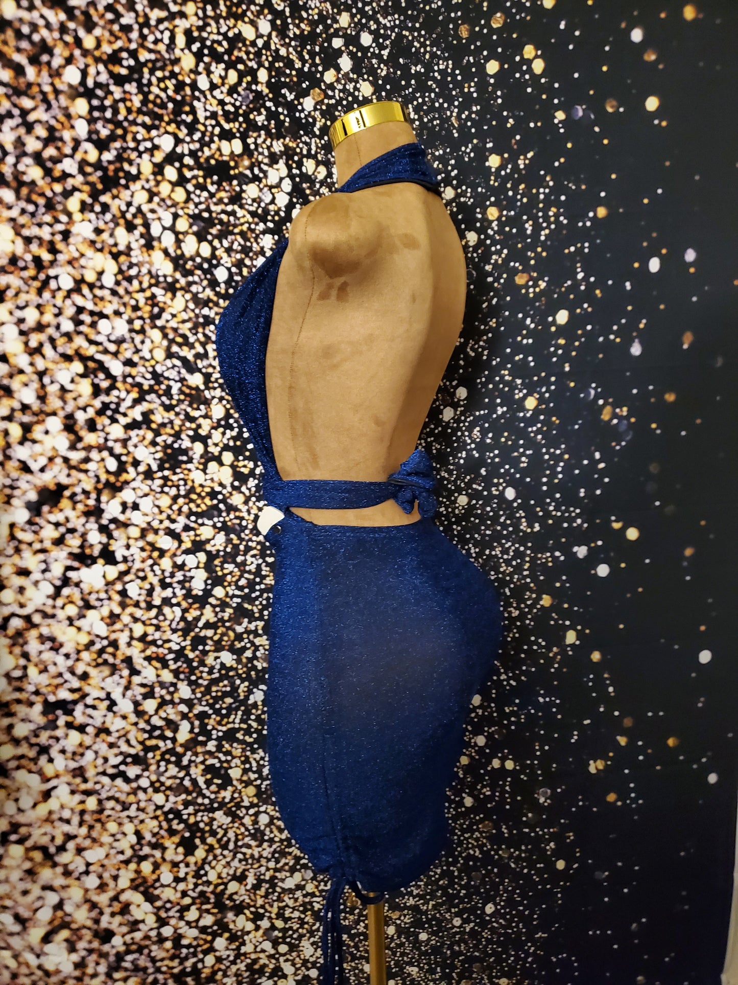 Shimmer blue versatile dress
