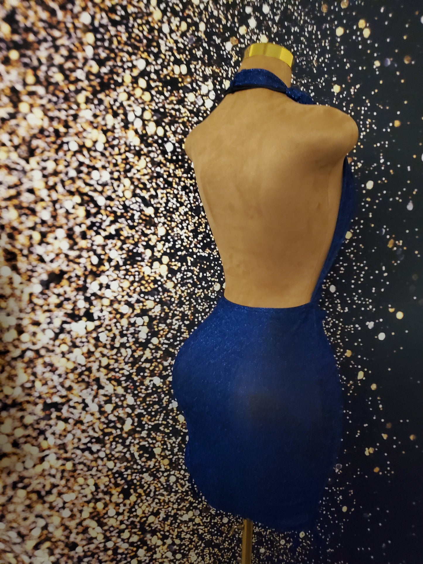 Shimmer blue versatile dress
