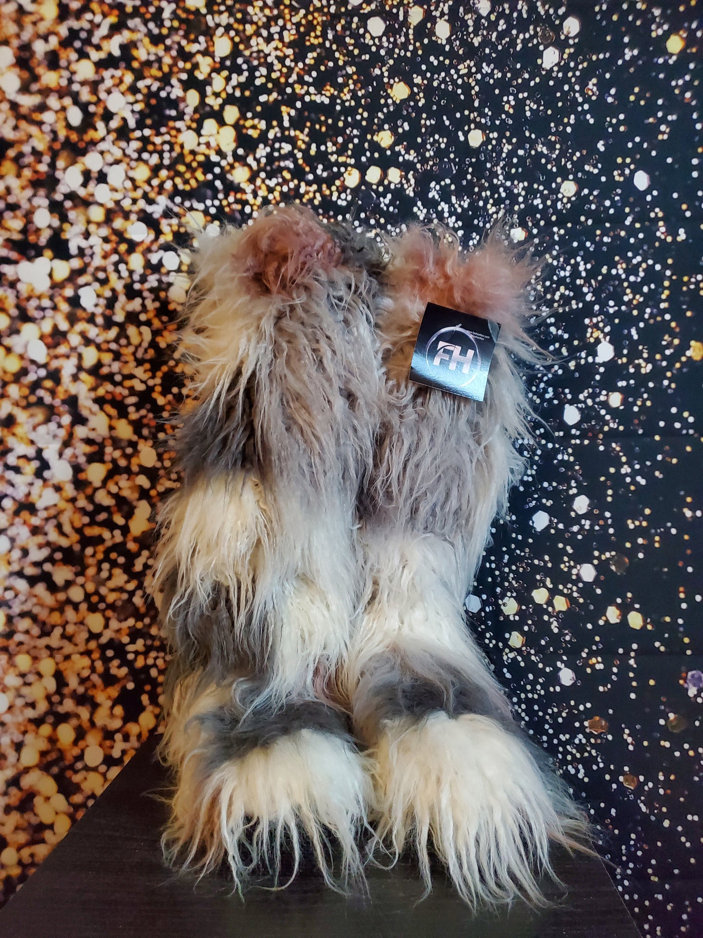 Last pair shag fur knee-over knee boots