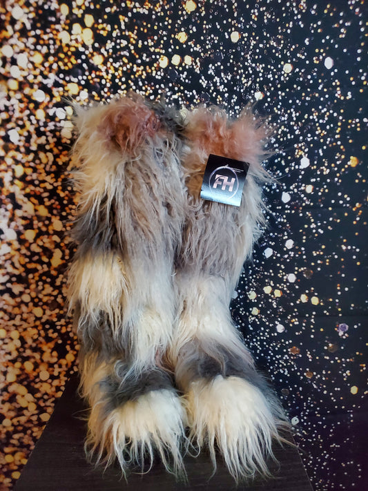 Last pair shag fur knee-over knee boots