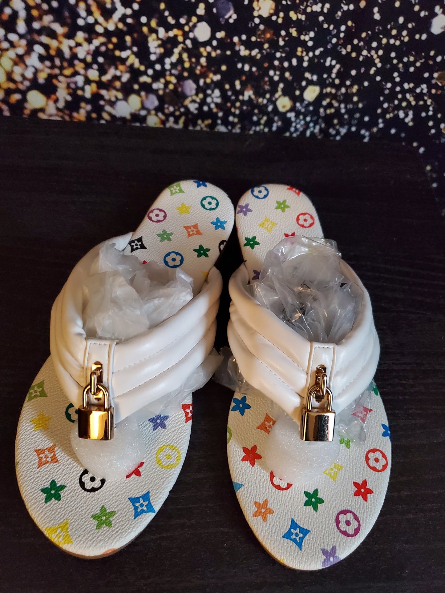 Colorful soul sandals last pair