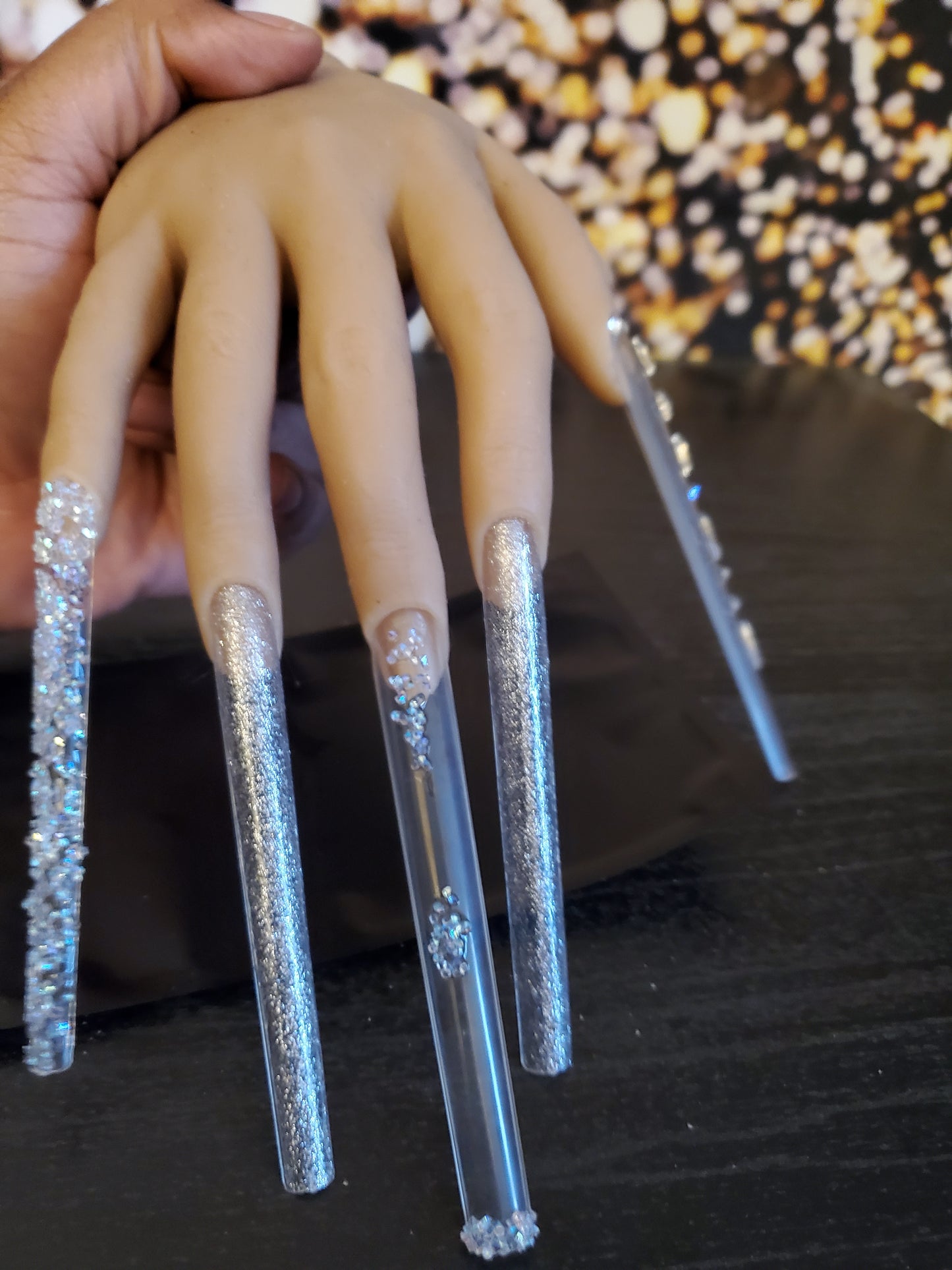 Renaissance press on nails extended nails