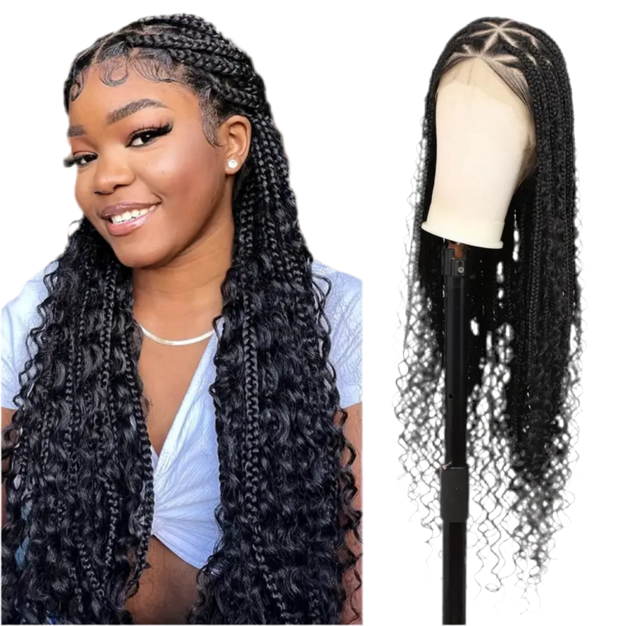 Nadia 360 full lace boho braid wig