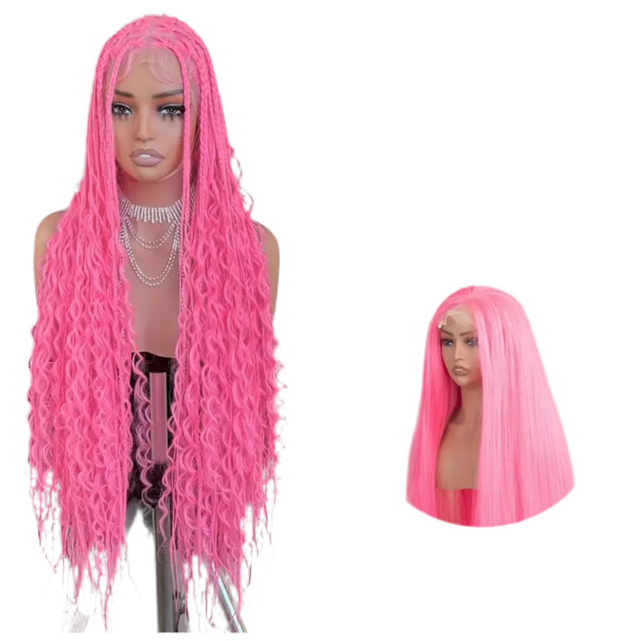Pinky babe braid wig