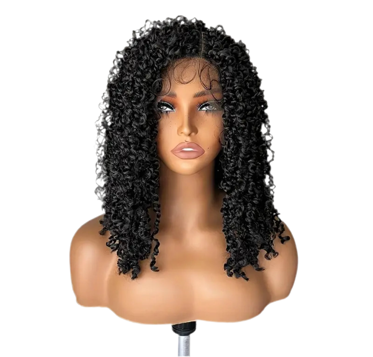 Naomi short lace braid twist wig
