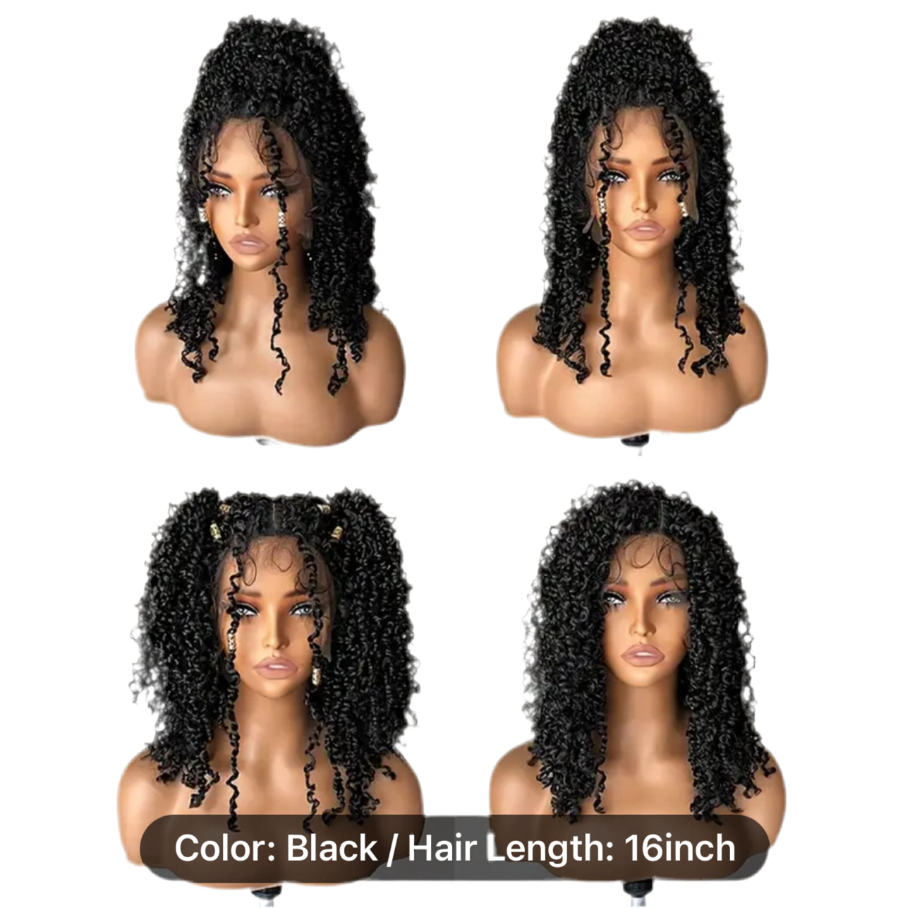 Naomi short lace braid twist wig
