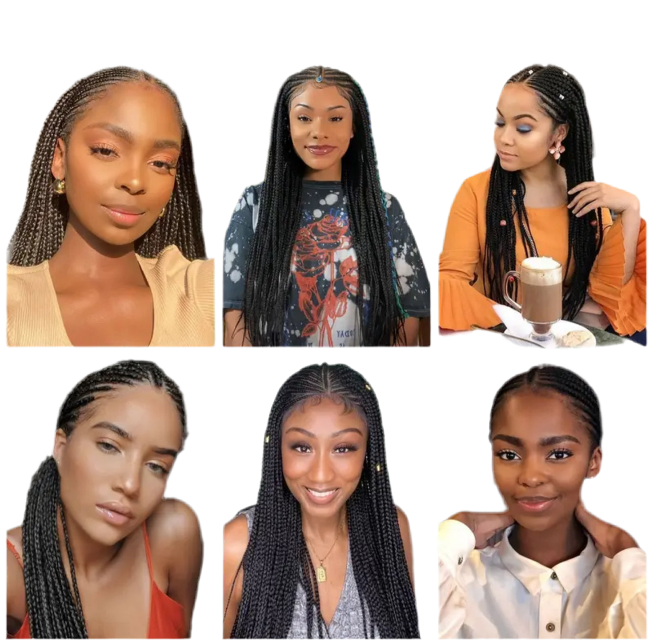 Tribal Fulani cornrow lace wig