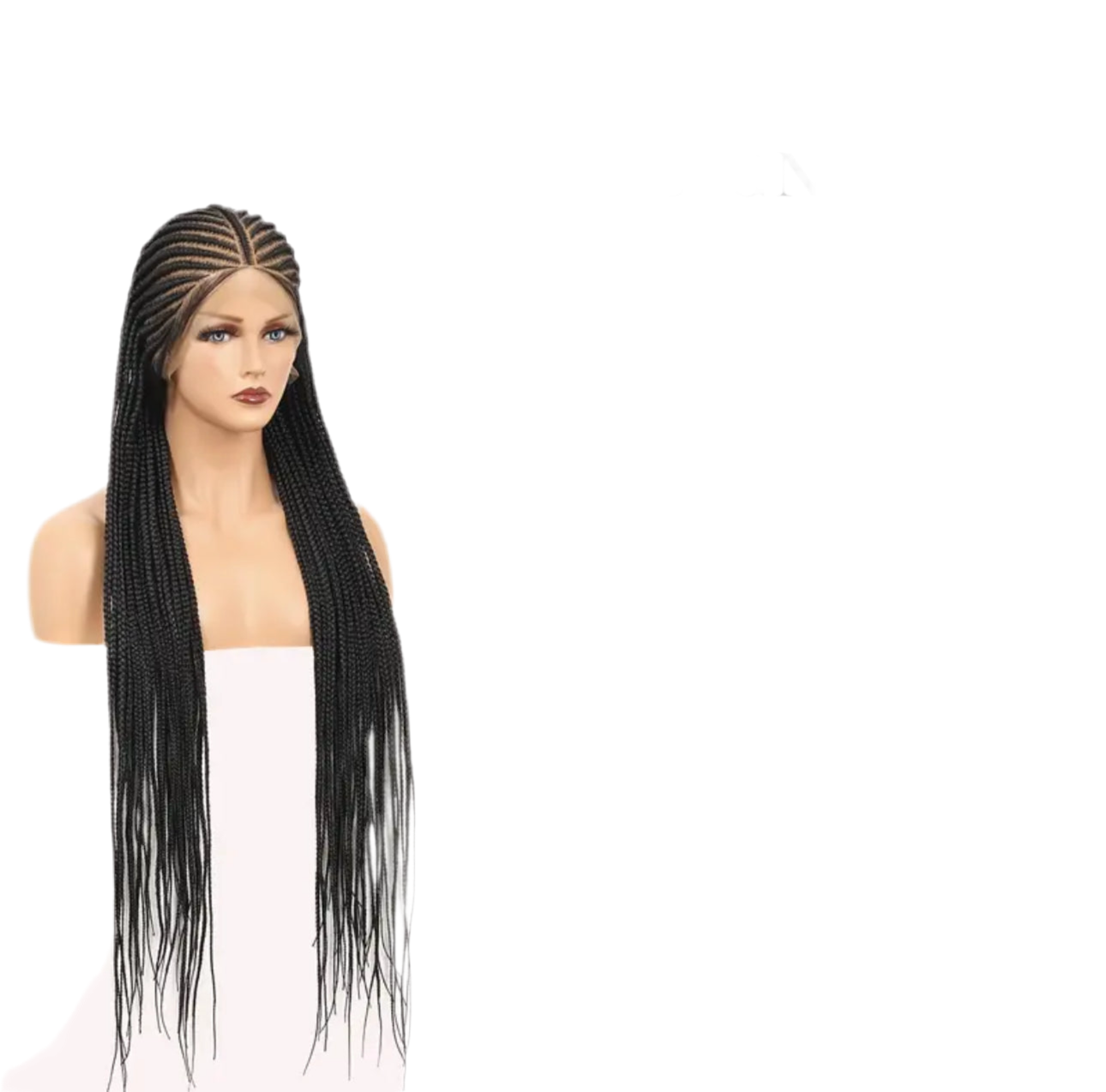 Tribal Fulani cornrow lace wig