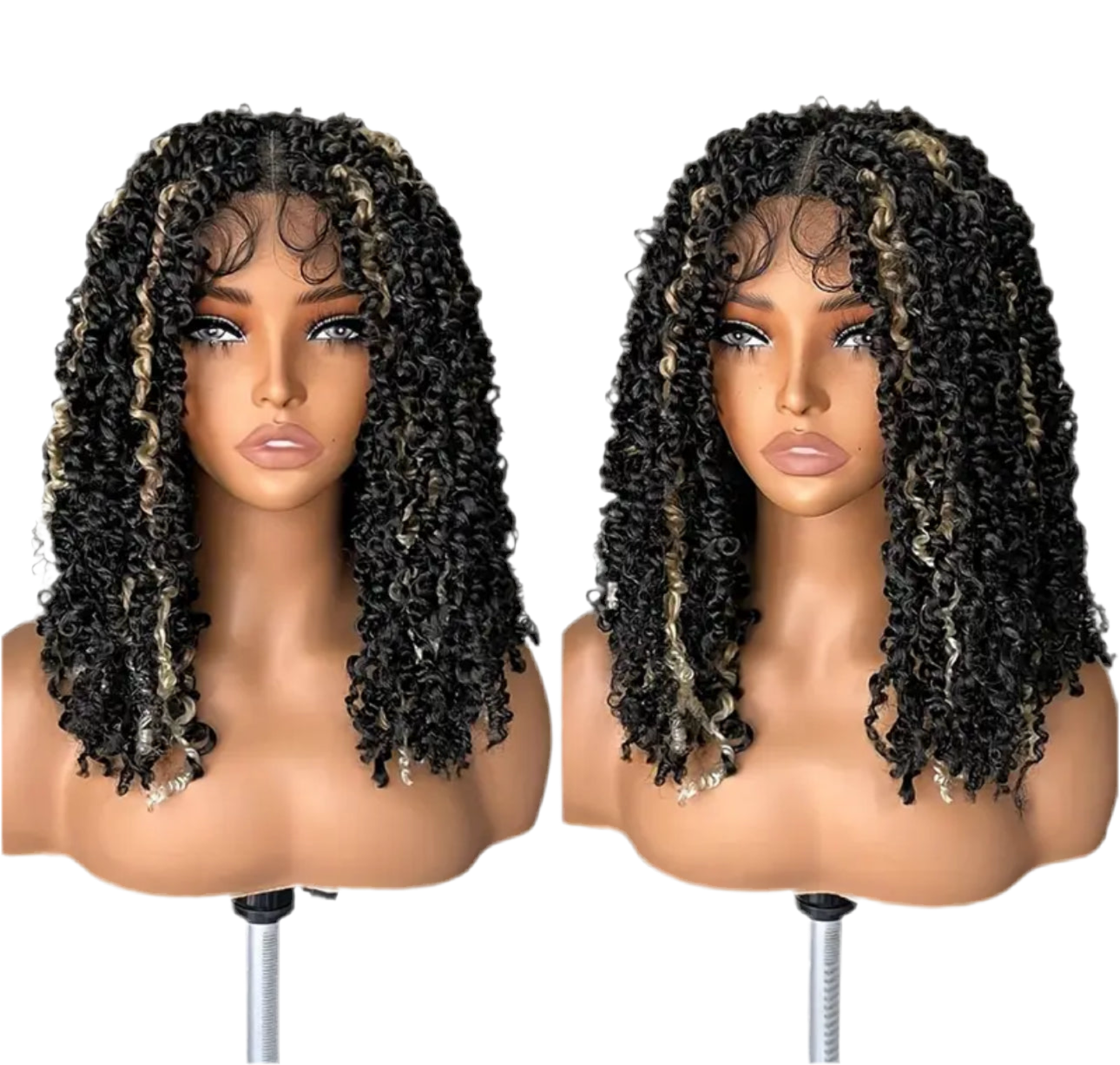 Naomi short lace braid twist wig