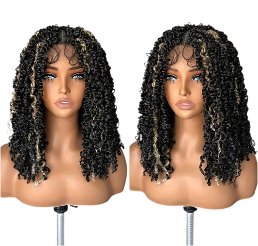 Naomi short lace braid twist wig