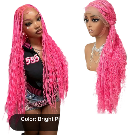 Pinky babe braid wig