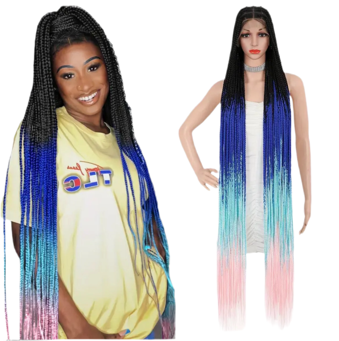 Glo ultra long braid wig