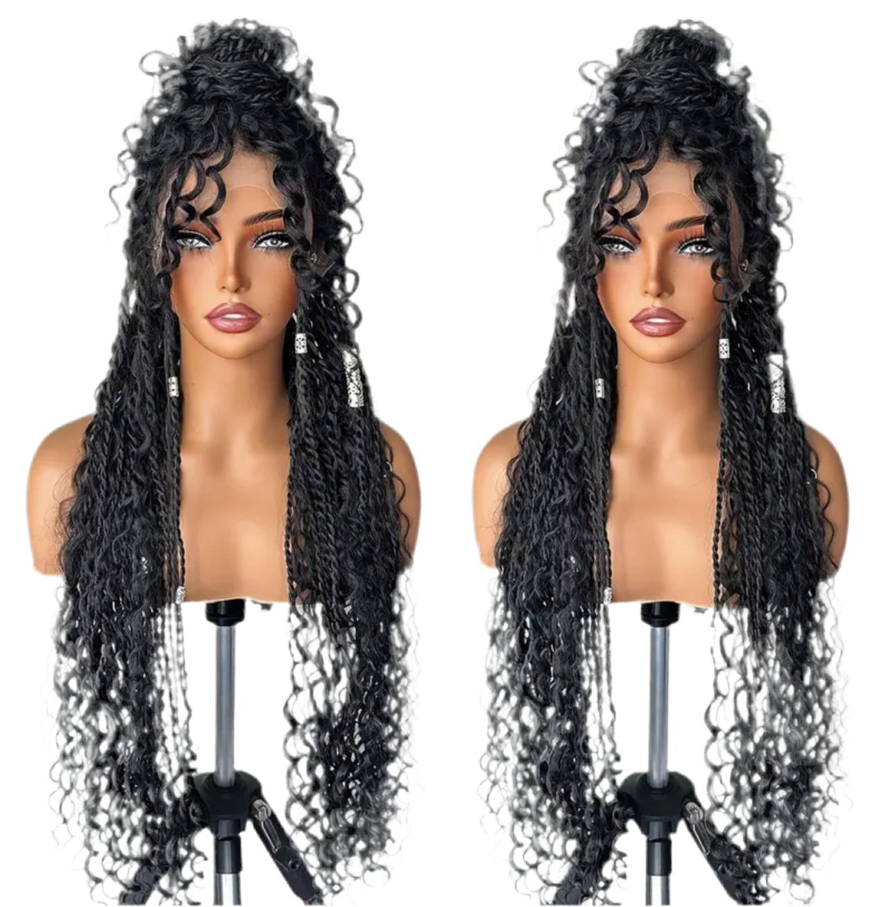 Nikki twist boho knotless lace wig