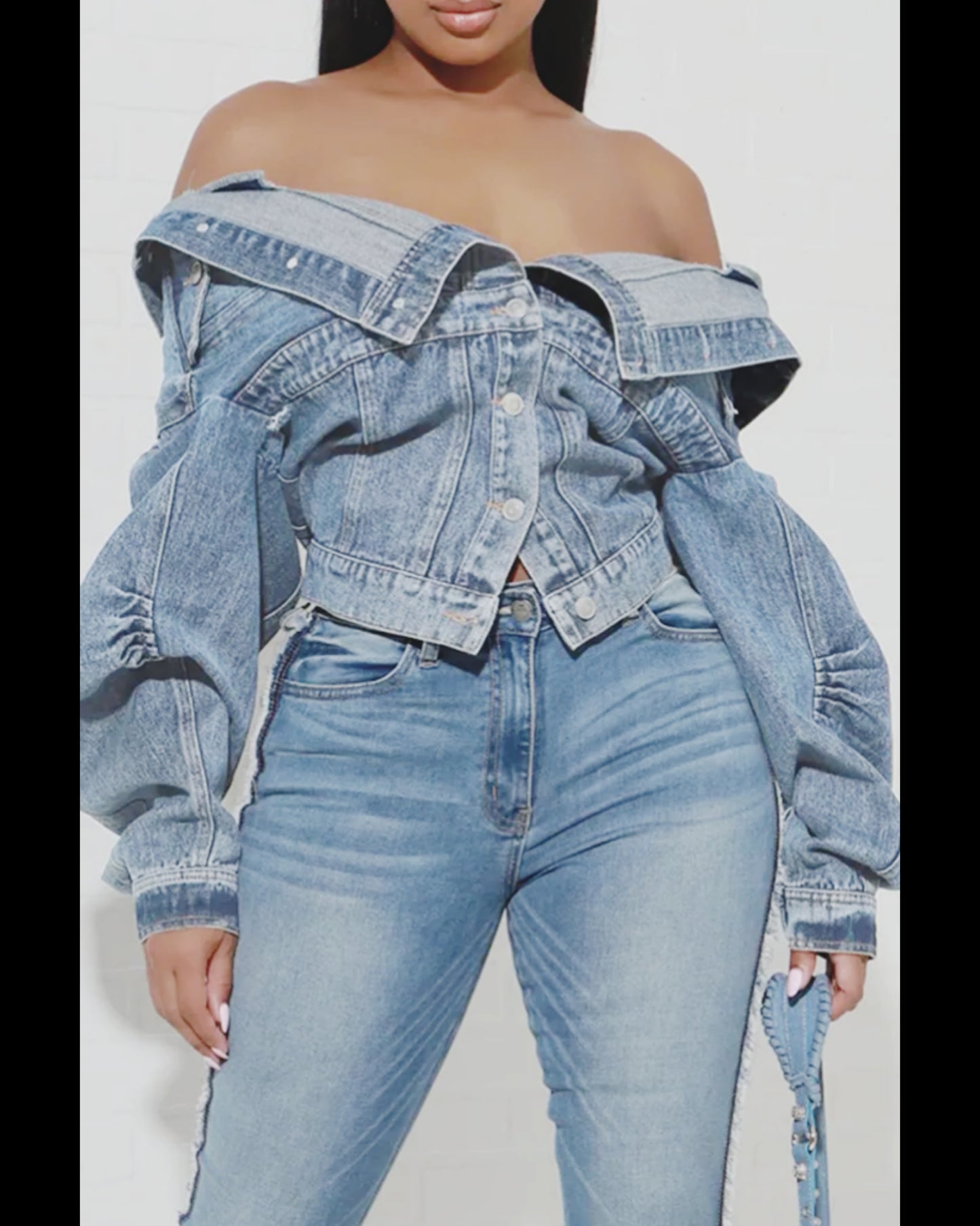 Mirage denim jacket top