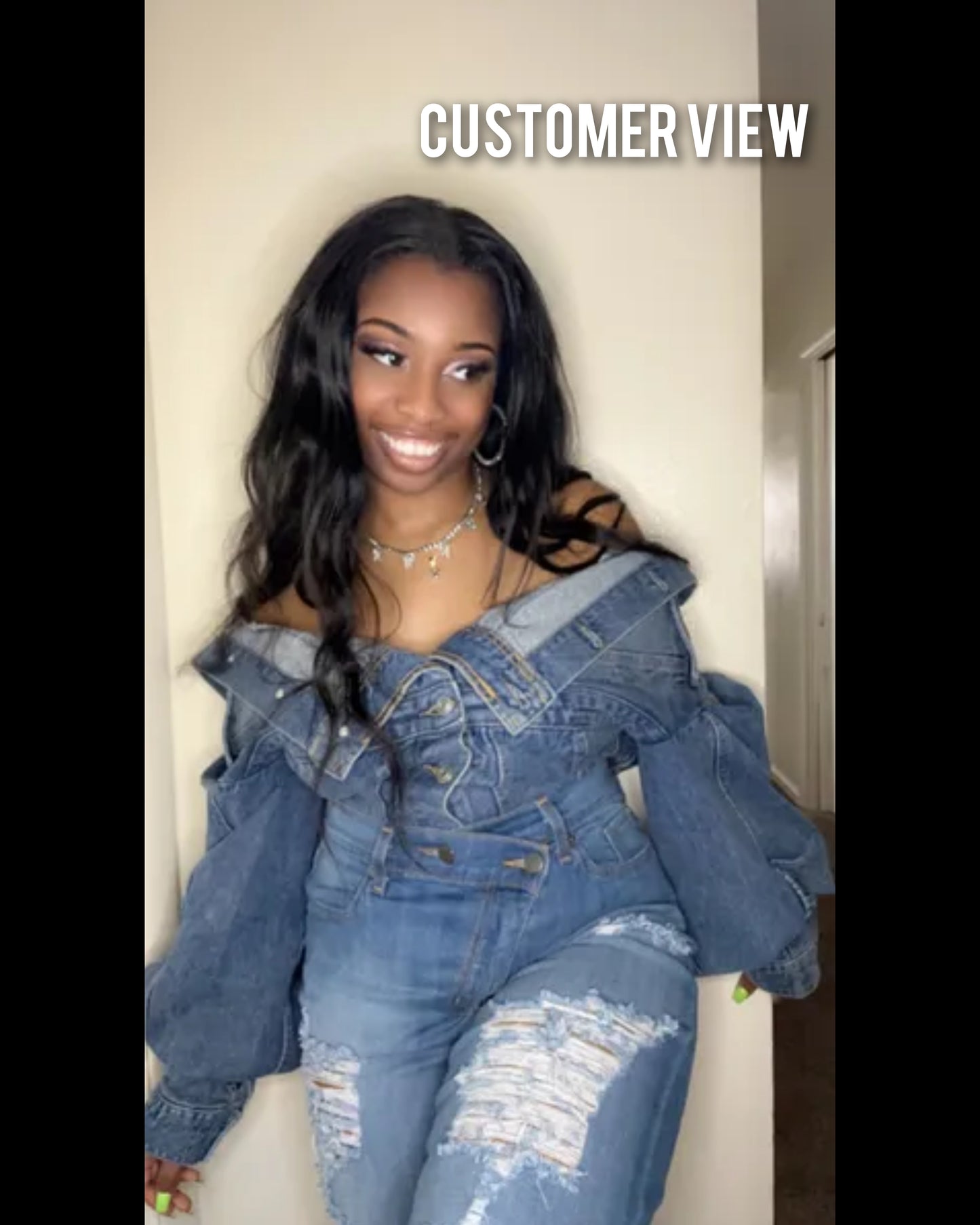 Mirage denim jacket top
