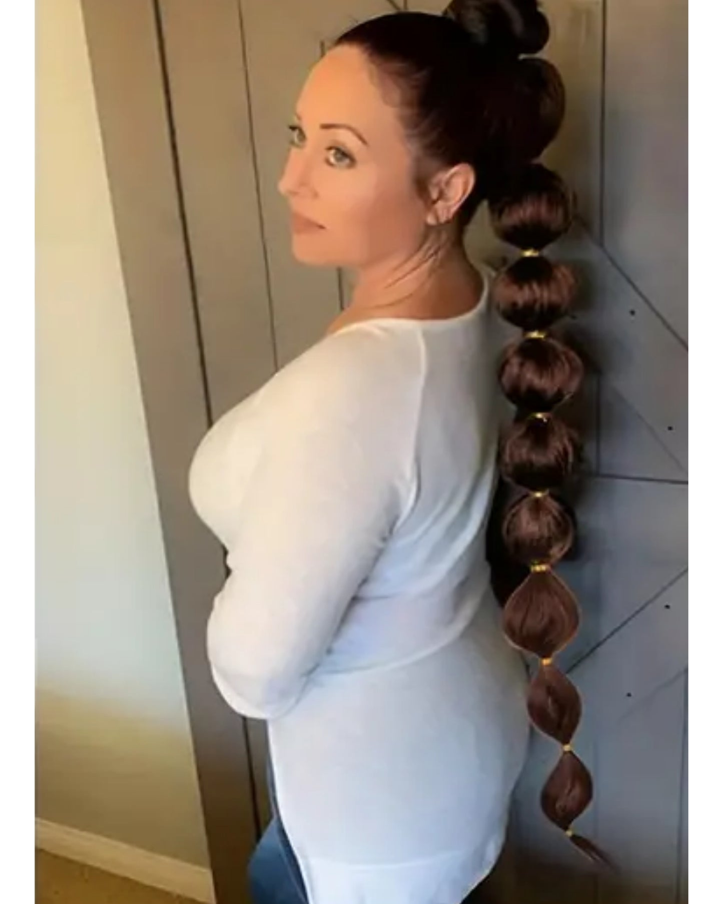Puffer ponytail synthetic