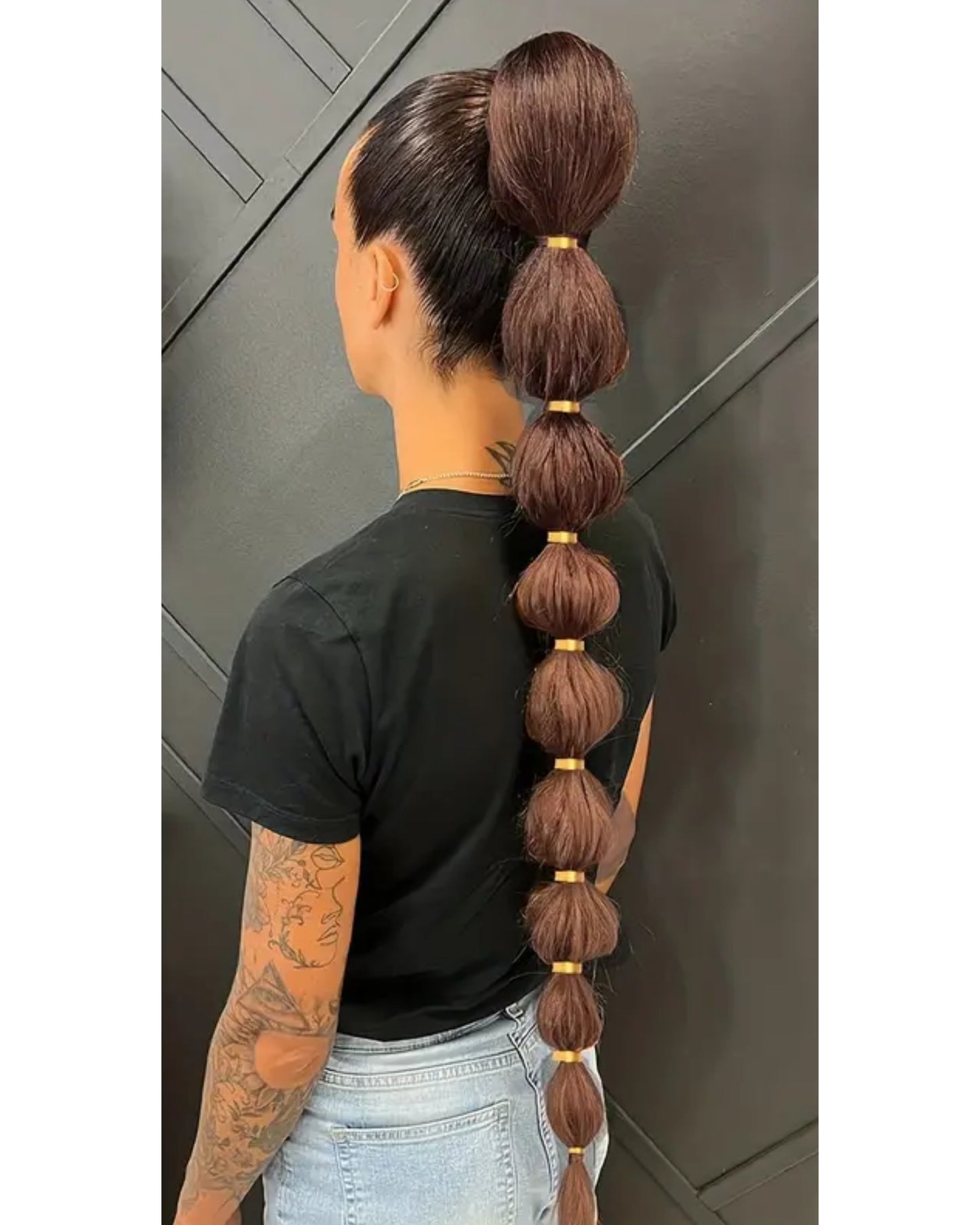Puffer ponytail synthetic