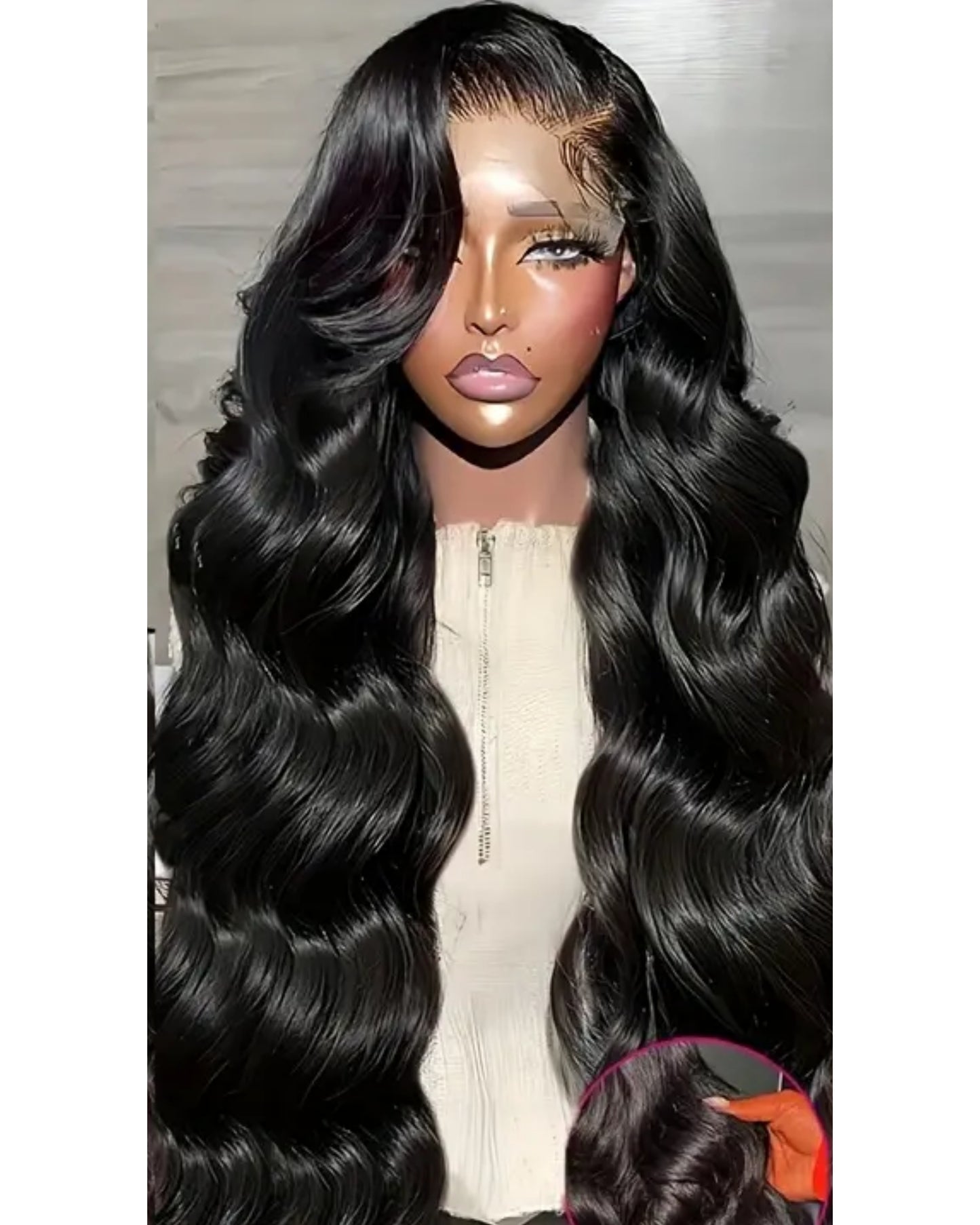 Dena wig black by The hair plug