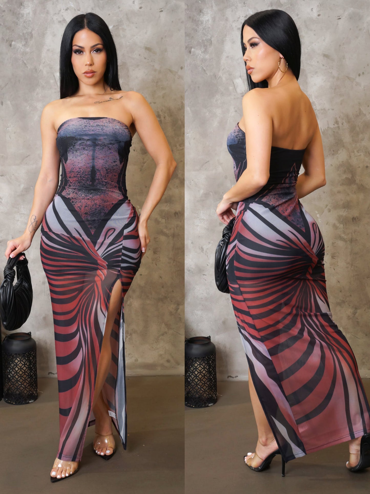 Abstract glow dress