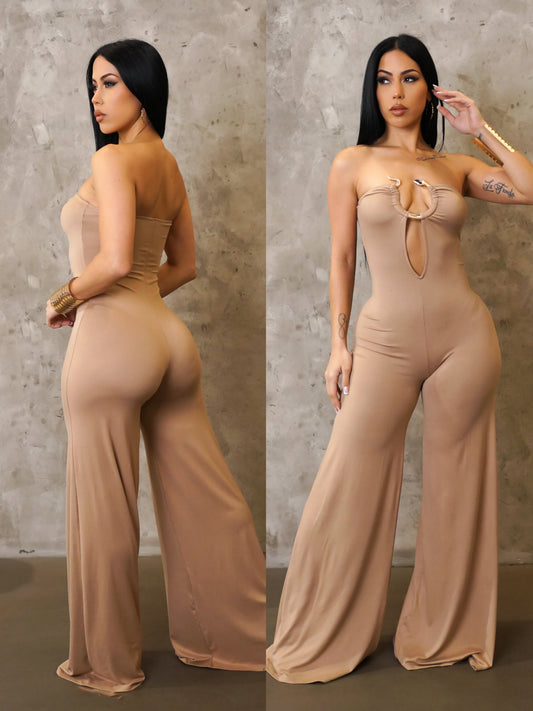 It's an illusion jumpsuit