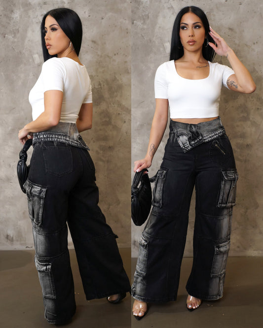 It's me black denim pants