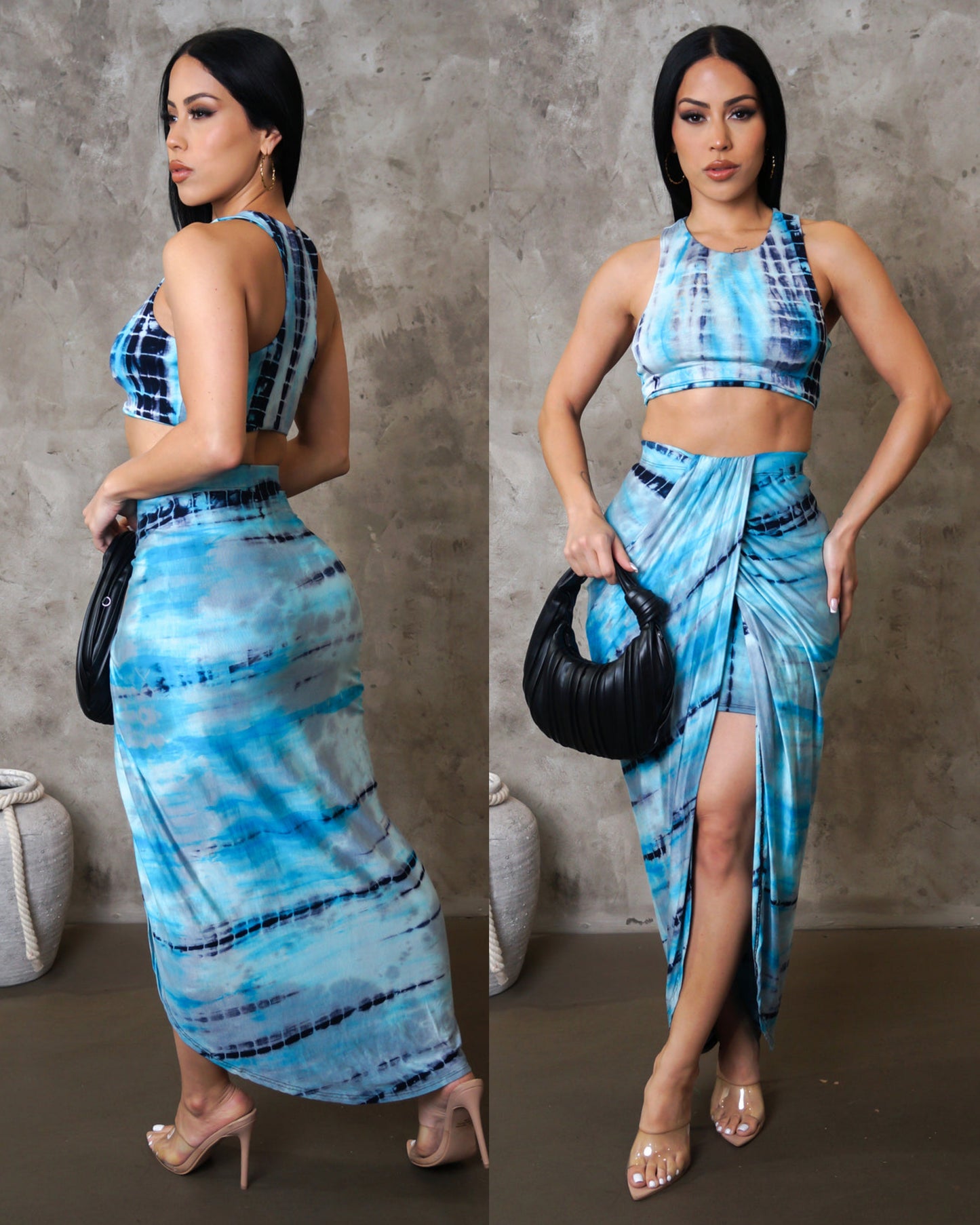 Night cap set Aqua