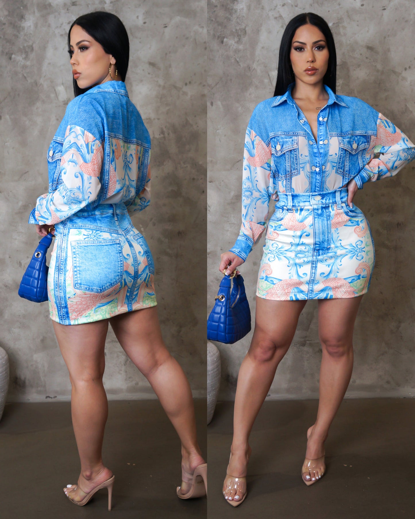 The taste is exquisite skirt set