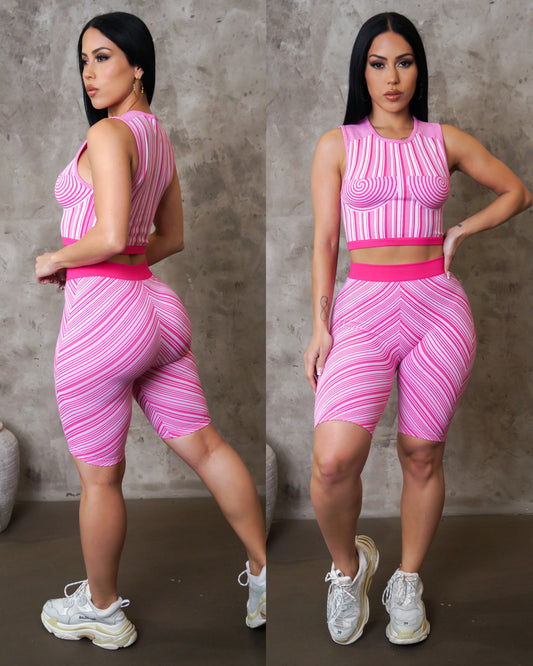 Hard work set pink