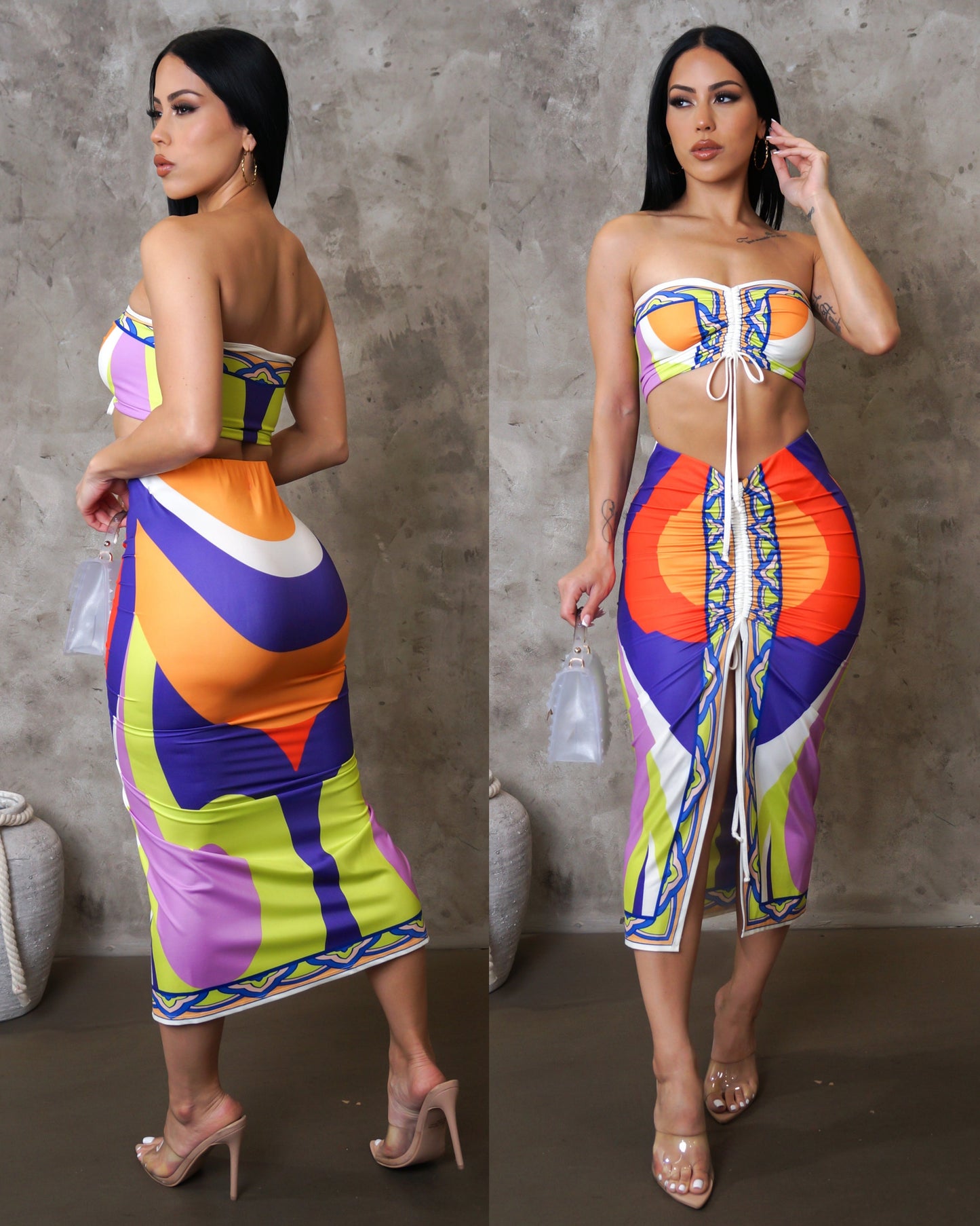 Real beauty skirt set