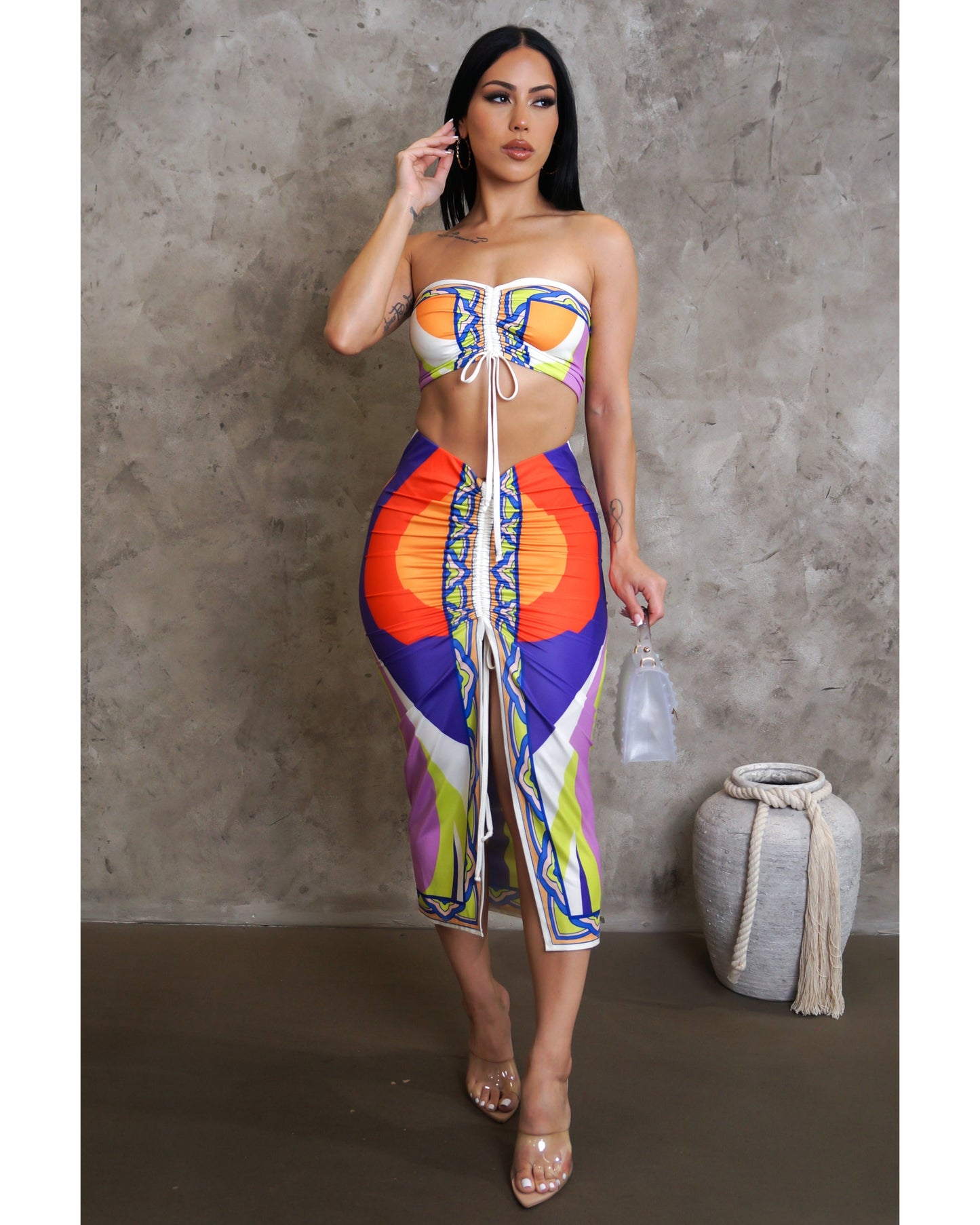 Real beauty skirt set