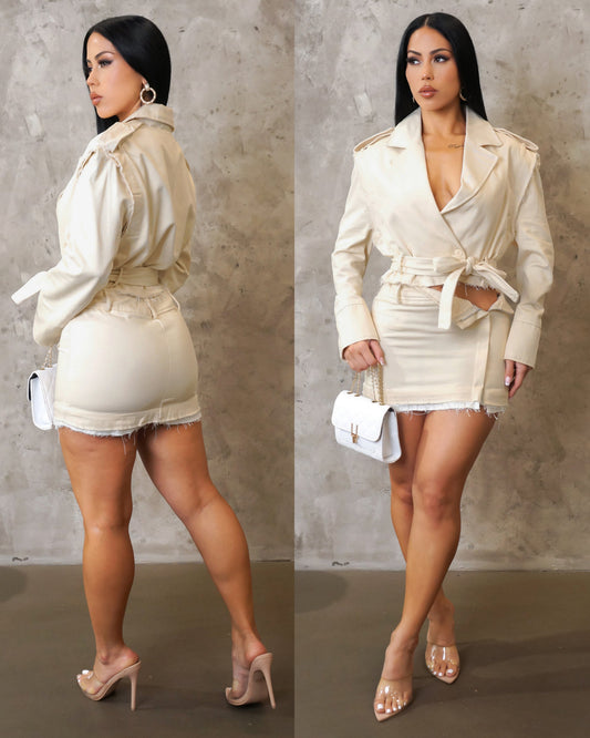 Take notes skirt set