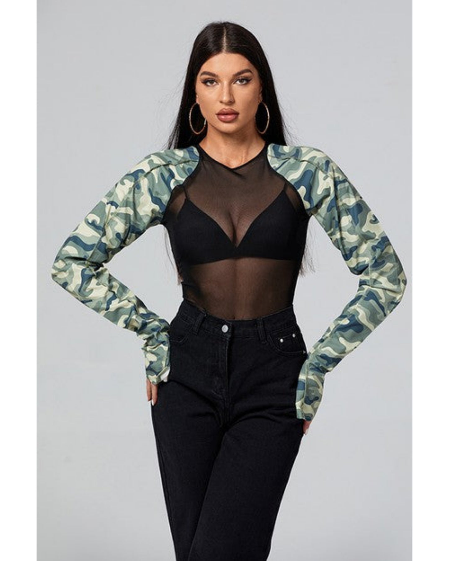 The Mila camo top