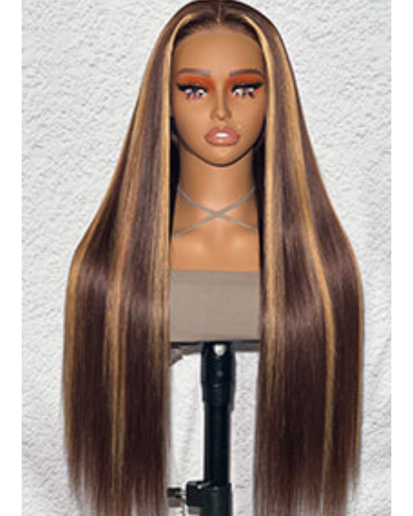 Mia highlighted fully styled ready to wear lace wig