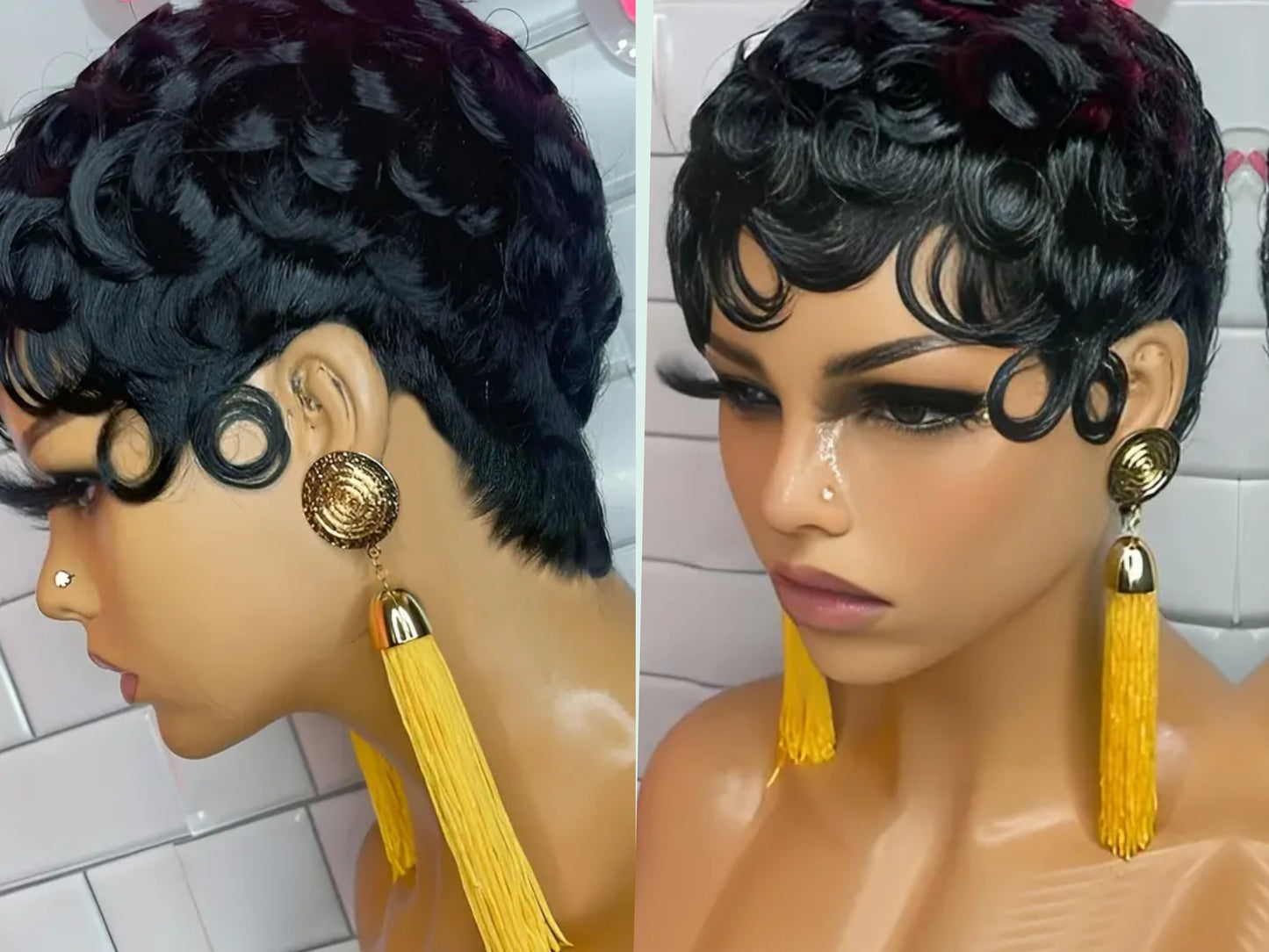 Daisy short human hair wig