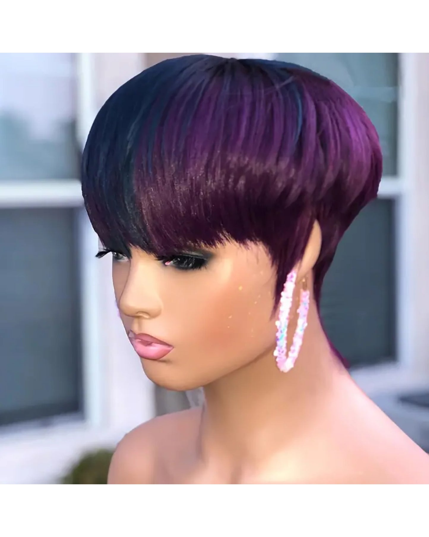 Farah pixie wig human hair