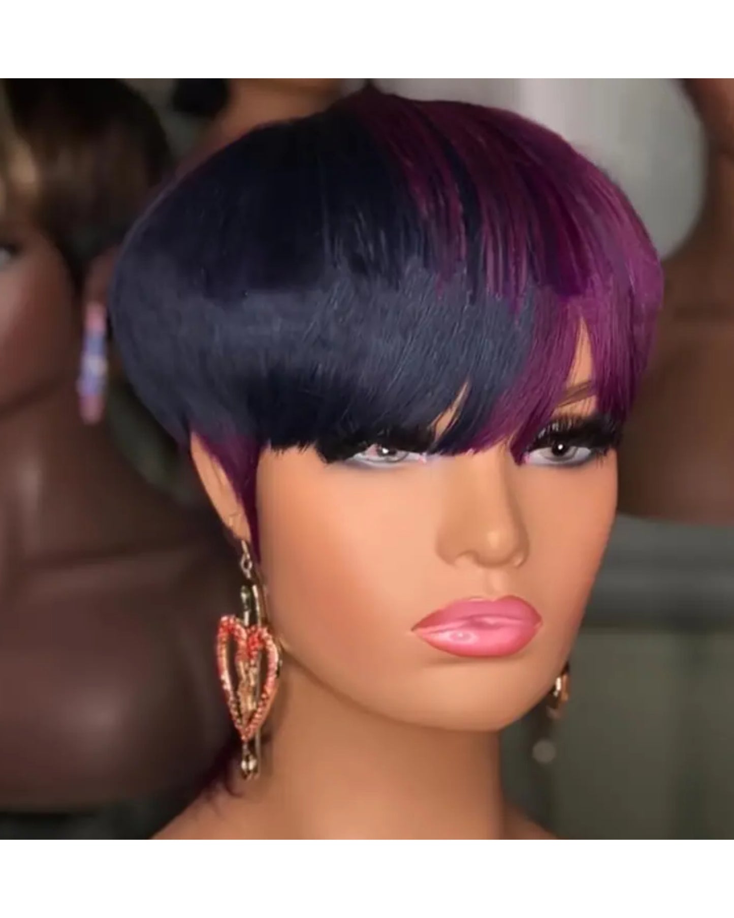 Farah pixie wig human hair