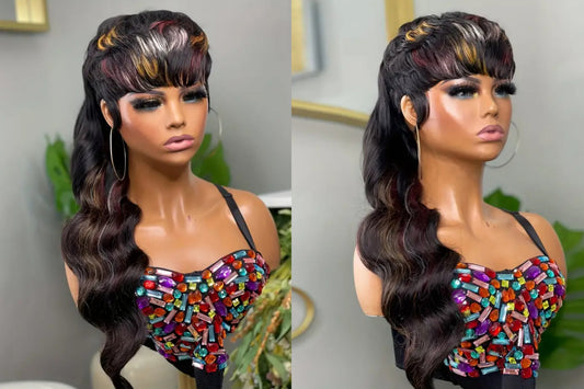 Jasmin mullet wig