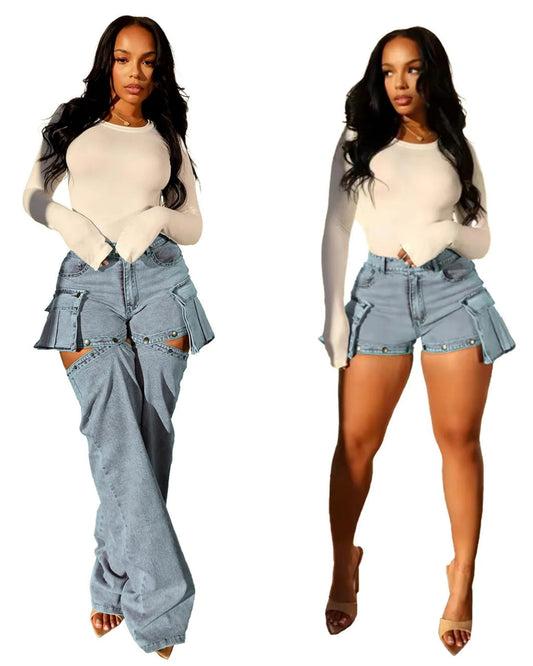 Melli detachable jeans