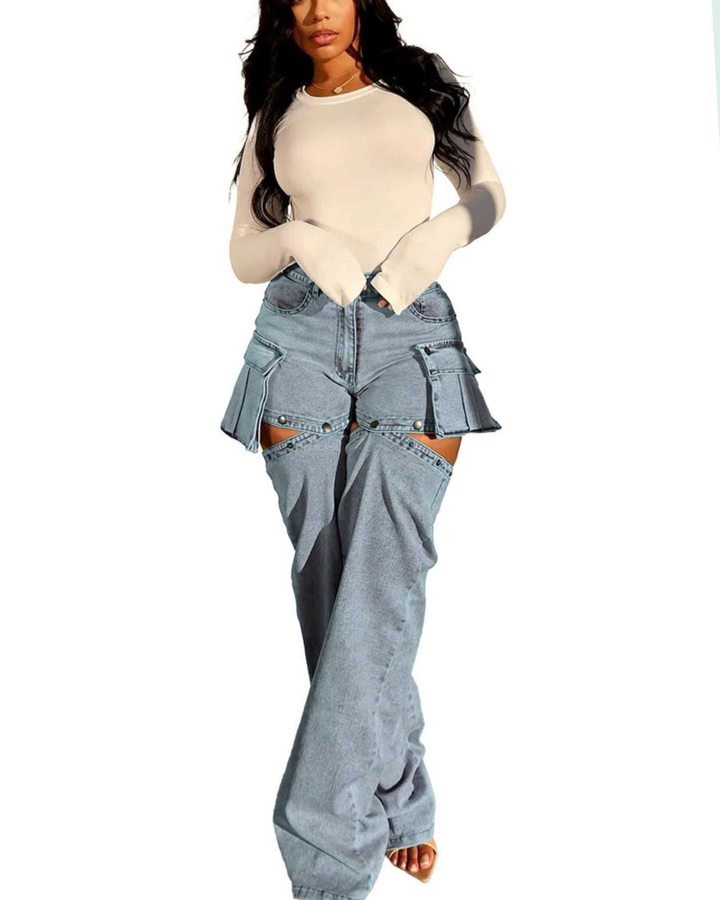 Melli detachable jeans