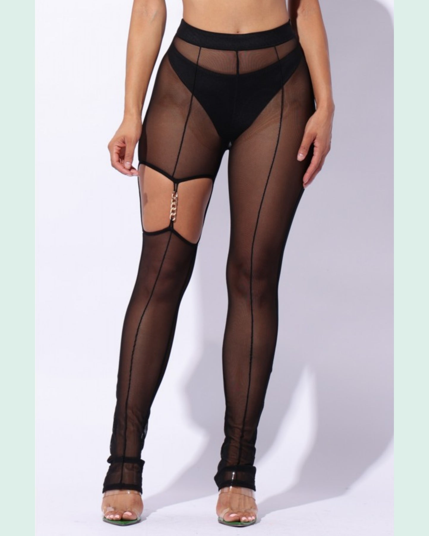 Heavy on the mesh leggings