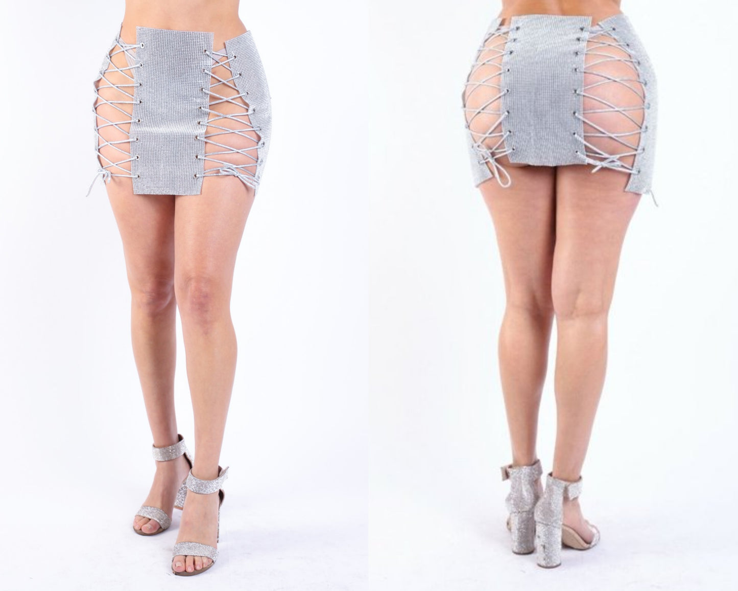 Rhinestone bling skirt