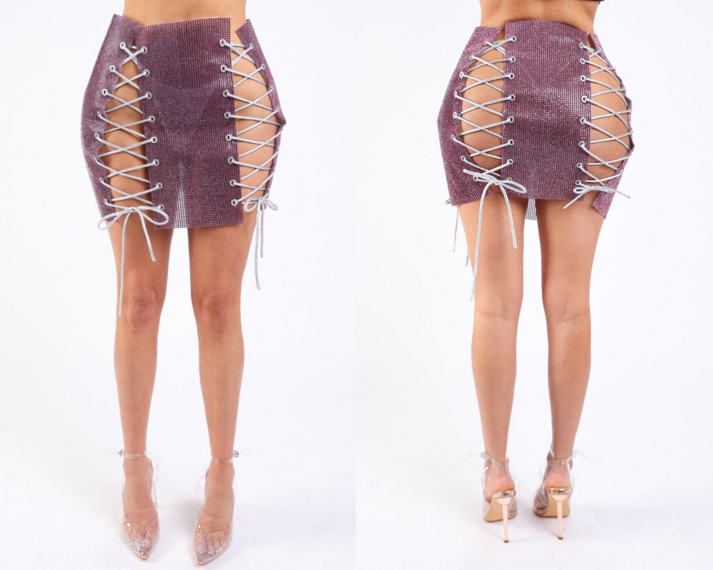 Rhinestone bling skirt